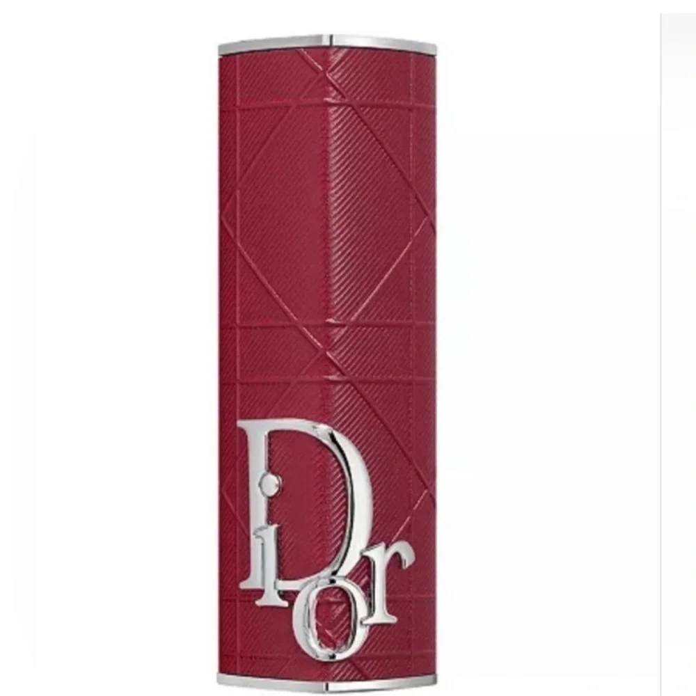 Dior Rouge Dior Red Refillable Lipstick Case Silver Cannage Limited Edition